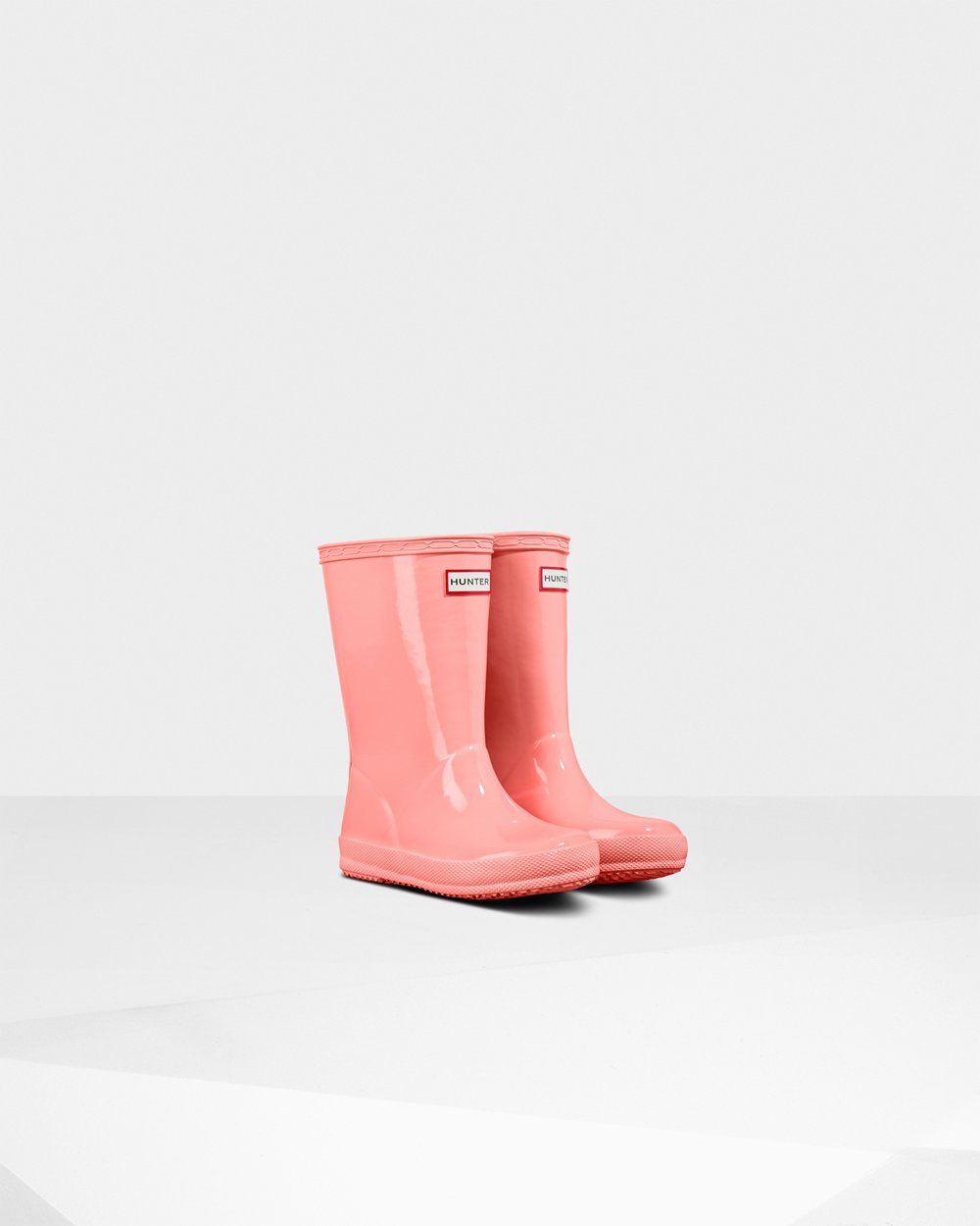 Galochas Hunter Criança Rosa - Original First Classic Gloss - 83TZYERPB